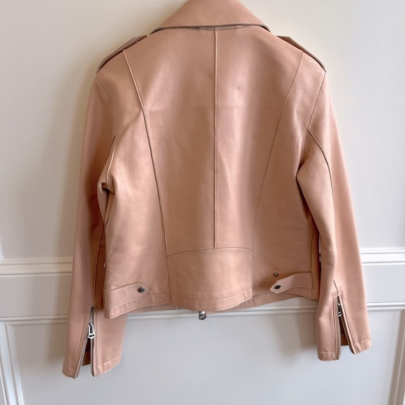 Cole Haan Blush Pink Leather Jacket - Picture 7 of 15